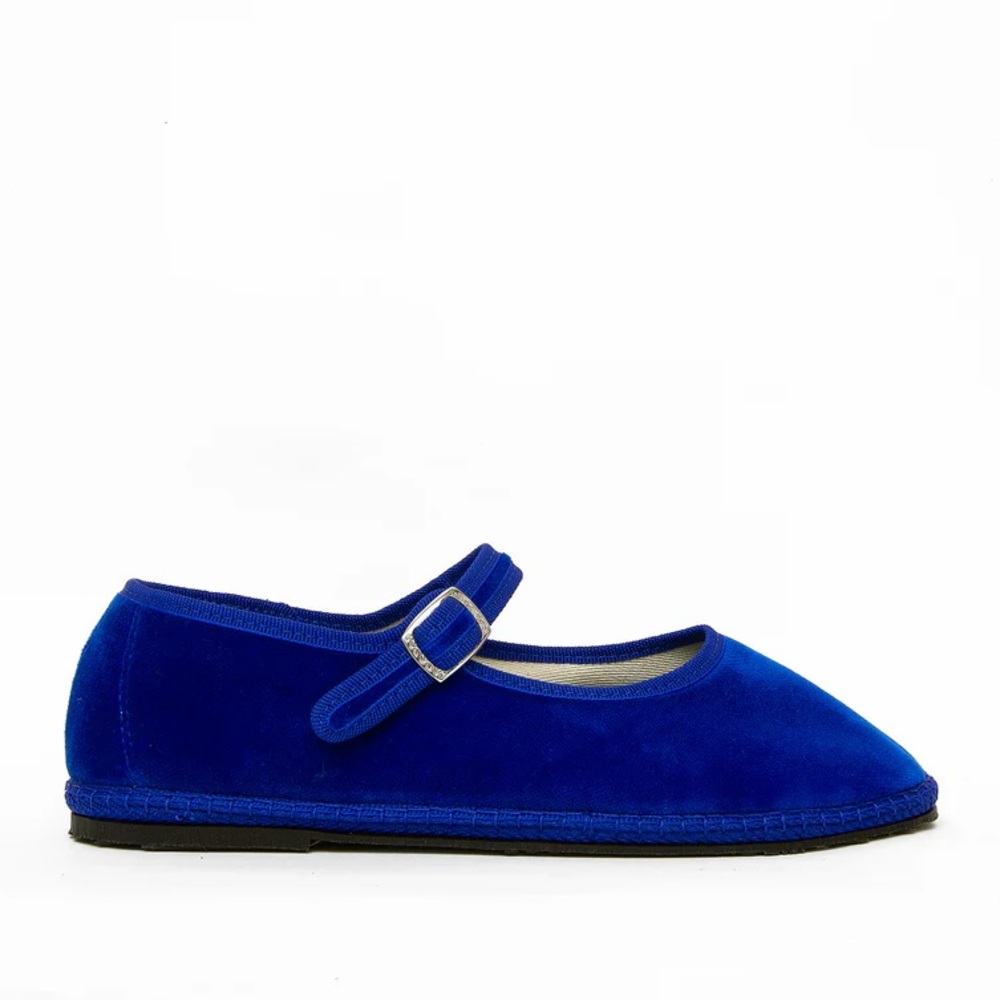 Cayumas Boheme Blue Mary Jane Flats